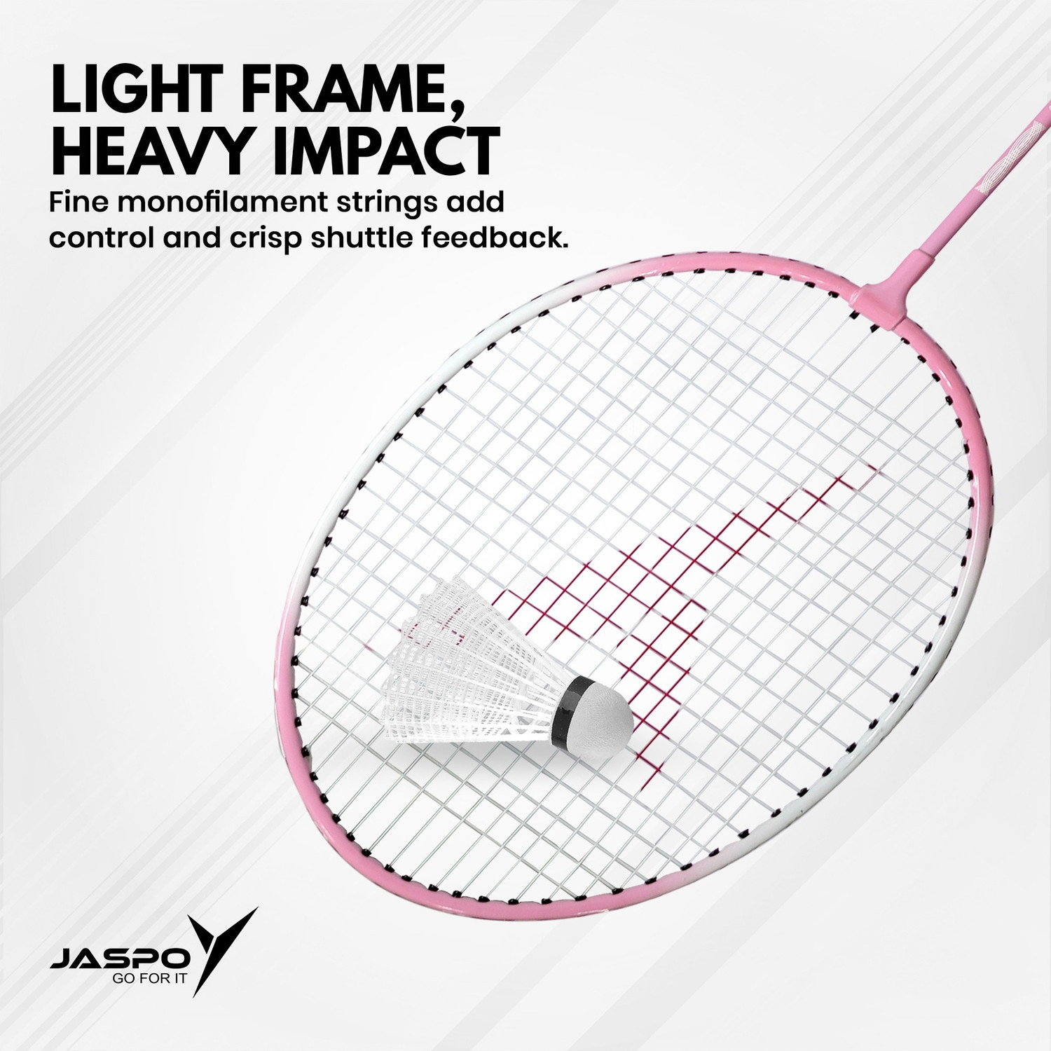 Image of Jaspo Proxcel-1103 Badminton Kit |Steel Frame Racquets with Shuttlecocks| Lightweight| Badminton Kit