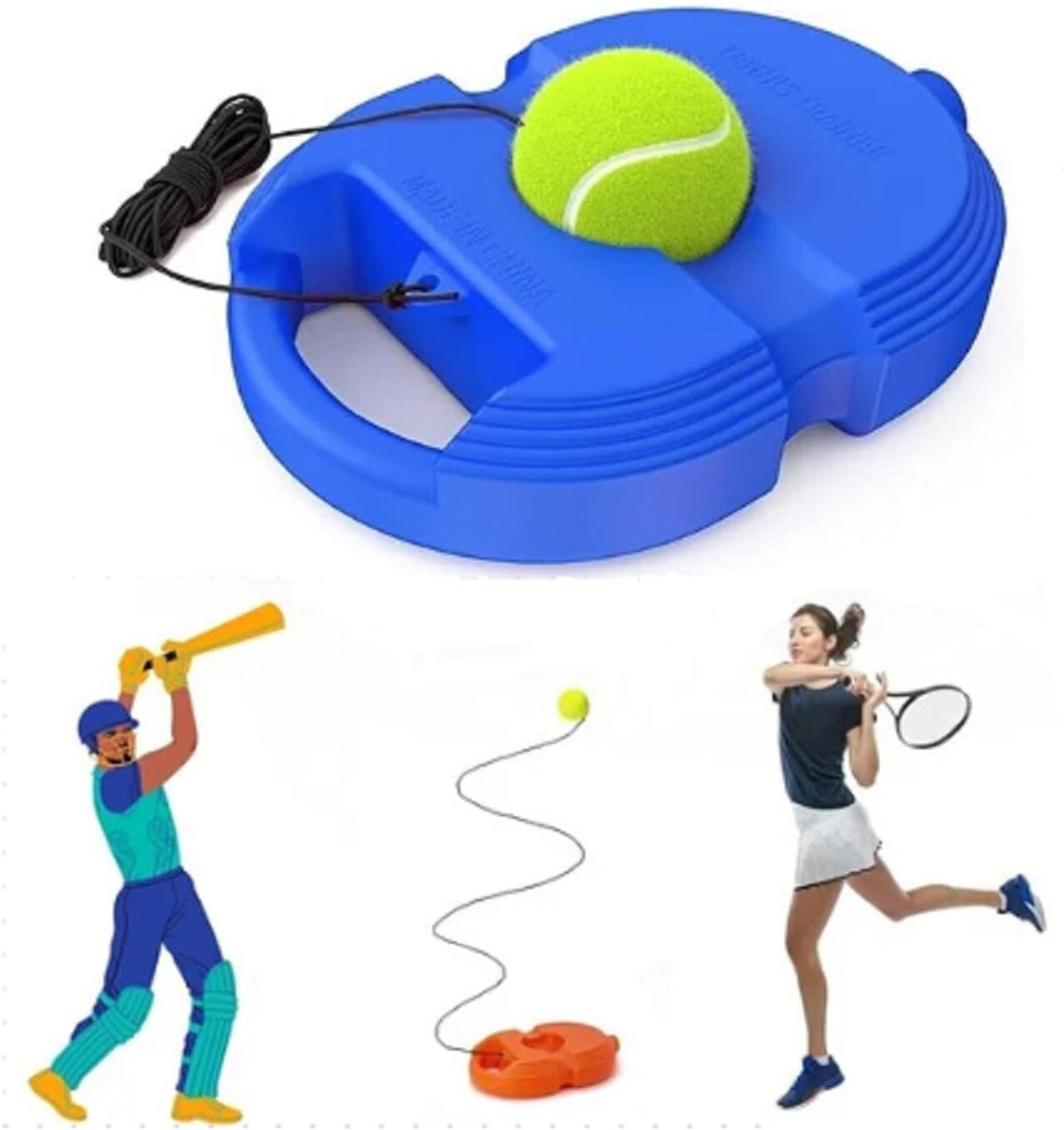 Image of Besyd Solo Tennis Trainer Tennis Tennis Ball Return Drill Set used for Training Tennis Kit