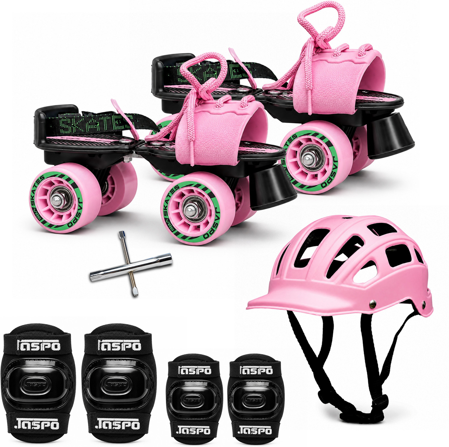 Image of Jaspo Brillient Pro Senior Combo (skates+helmet+knee+elbow+wrist+bag) for 6 -14 years Skating Kit