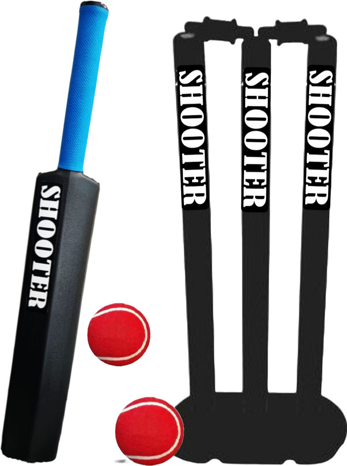 Image of fizo SHOOTER Hard Plastic Cricket Combo Pack For 5-8 Years Kids Cricket Kit