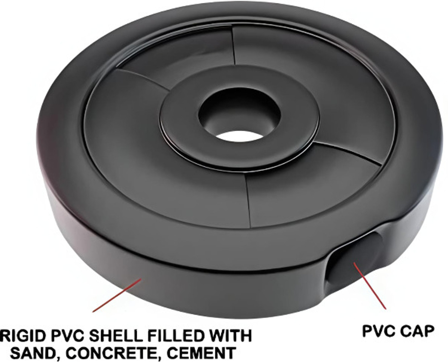 Image of BELLATRIX X 2x4-pvc gym plate with one pair dumbell rod 14 inch Fitness Accessory Kit Kit
