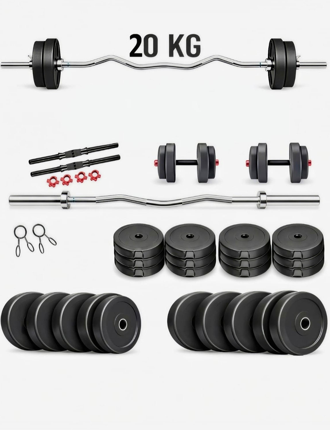 Image of POWER FITNESS FITNESS ACCESSORIES- BEST EXERCISE Fitness Accessory Kit Kit Adjustable Dumbbell