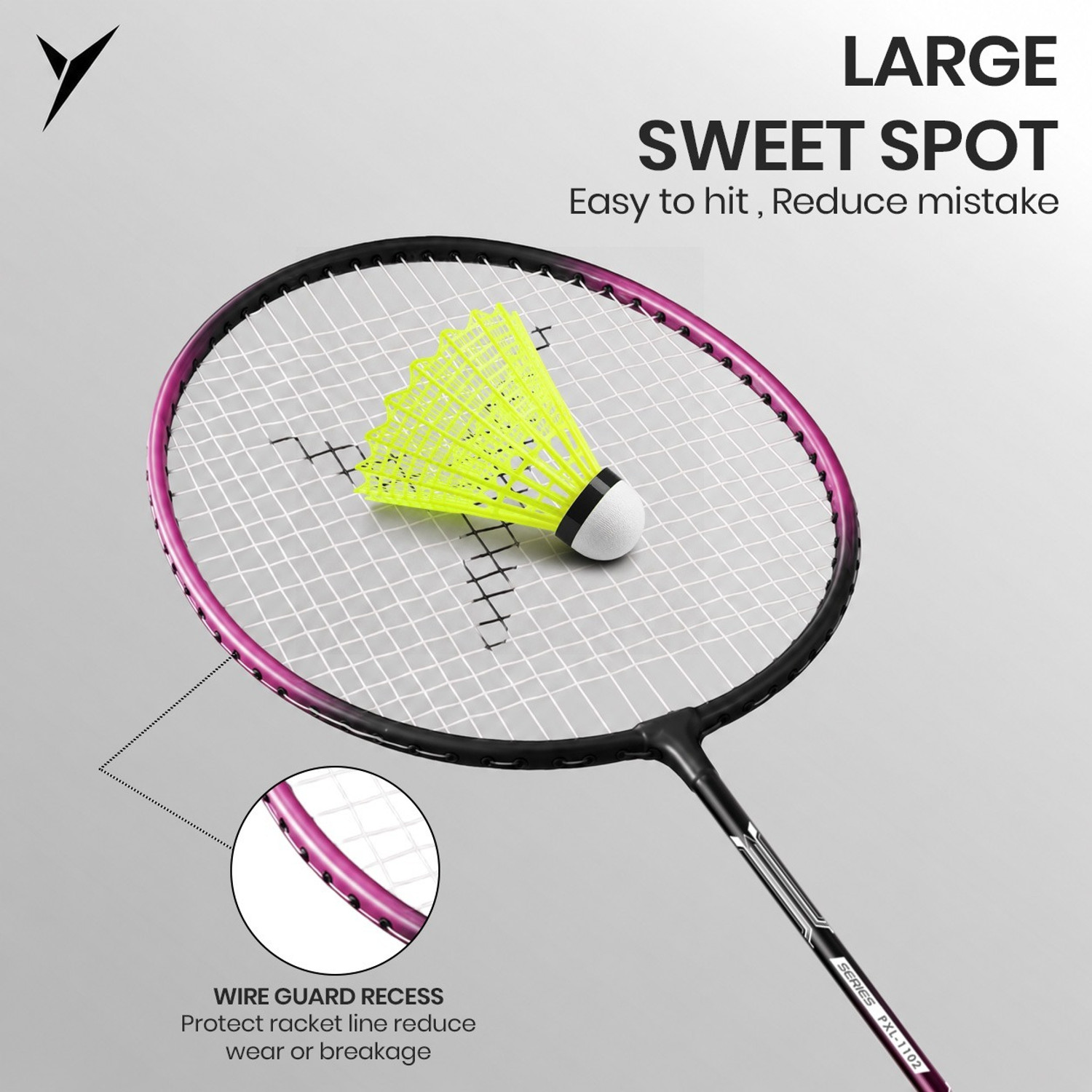 Image of Jaspo Proxcel-1102 Badminton Kit|Lightweight Metal Badminton Racket with Shuttlecocks| Badminton Kit