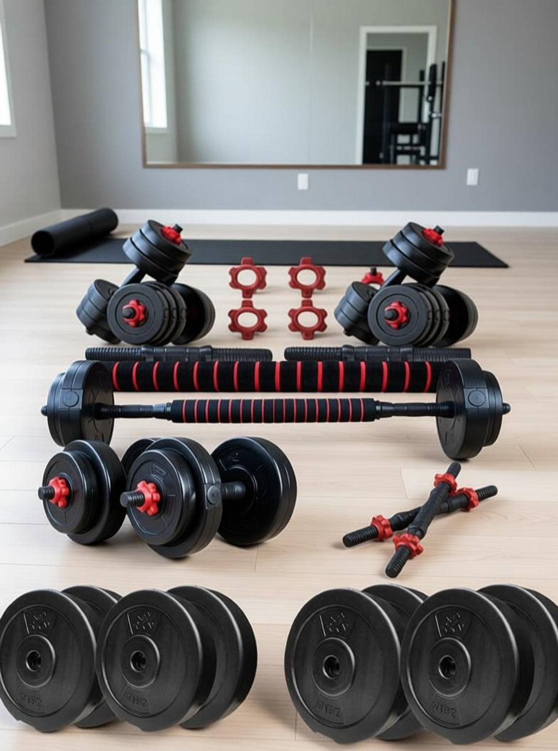 MINESFITNESS 8KG PVC Dumbbell Set - Image 1