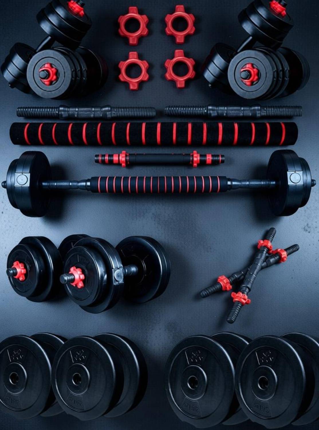 MINESFITNESS 8KG PVC Dumbbell Set - Image 2