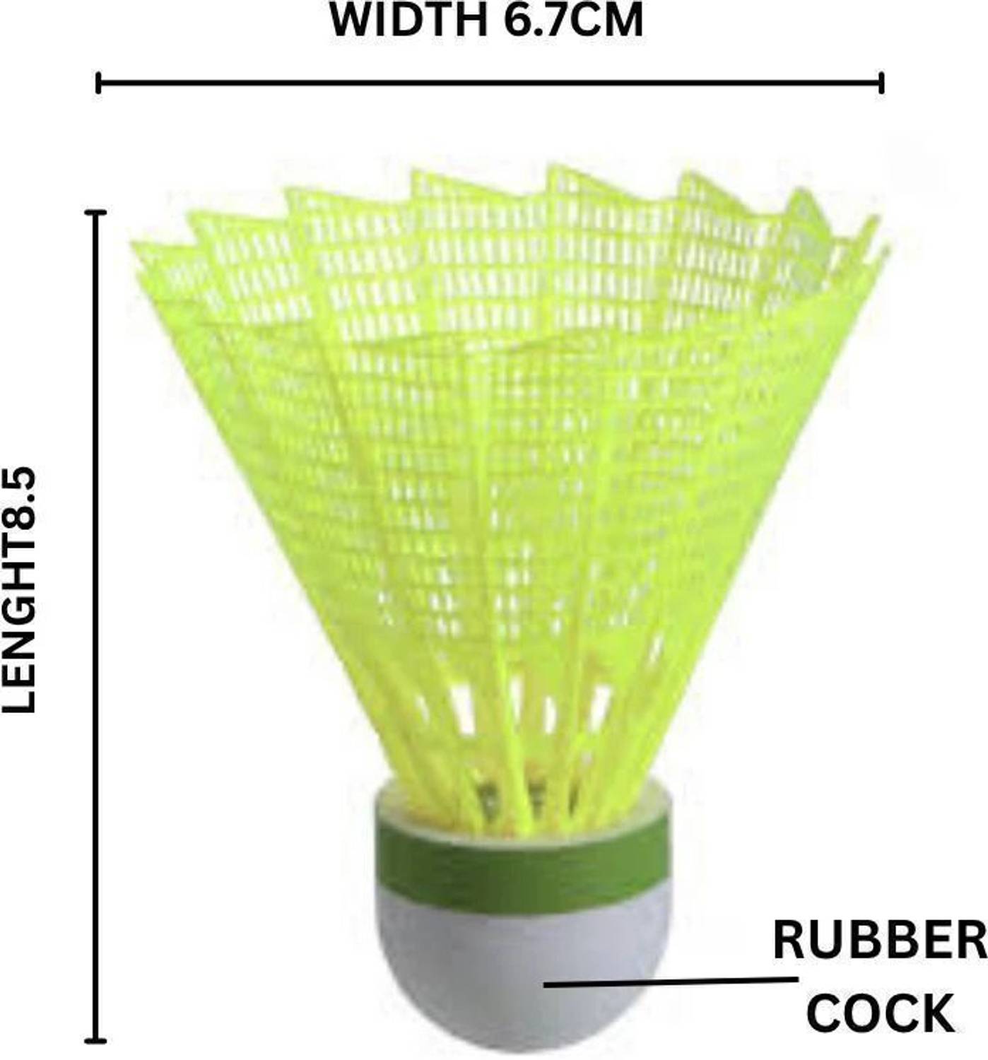 Luster Single Shaft Badminton Racket with 3 Shuttles - Image 5