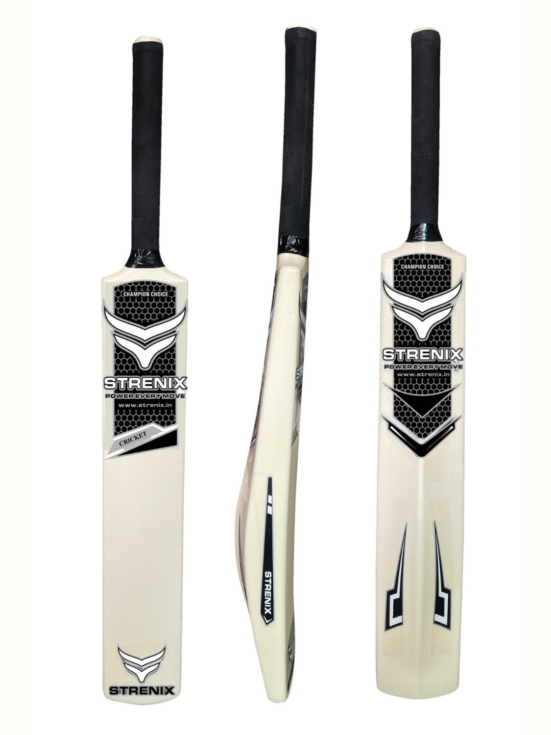 Image of STRENIX Complete Cricket Kit (1 Bat,1 Ball,1 Bag,1GlovesSet, Stump Set) For Champions Cricket Kit