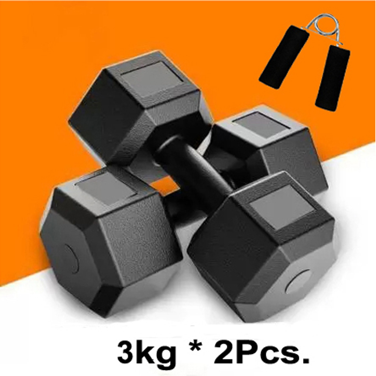 Image of L'AVENIR FITNESS PVC Dumbbell Set + Hand Grip -Best for Home Exercise -Economical Price Fitness Accessory Kit Kit