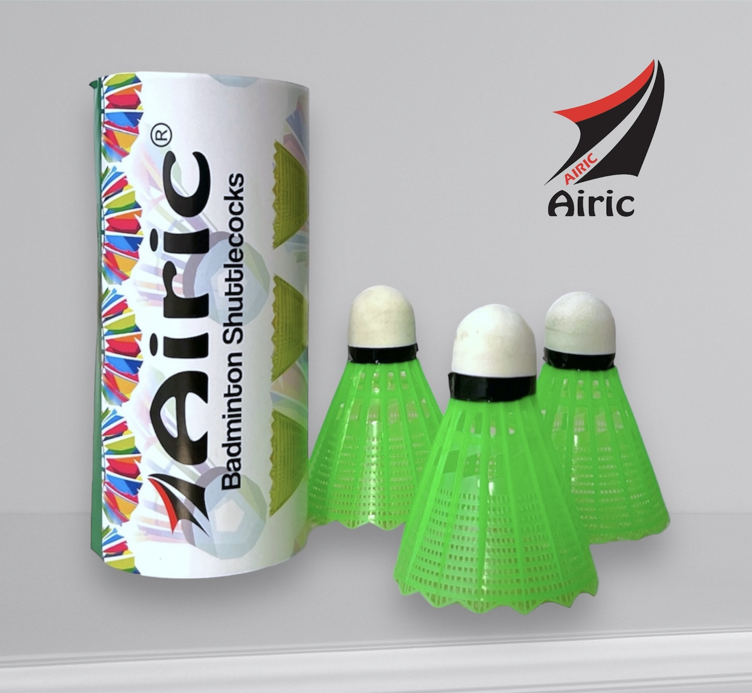Image of Airic Isometric Blaster Staunch with 3 Plastic Shuttles, Net and Cover Badminton Kit