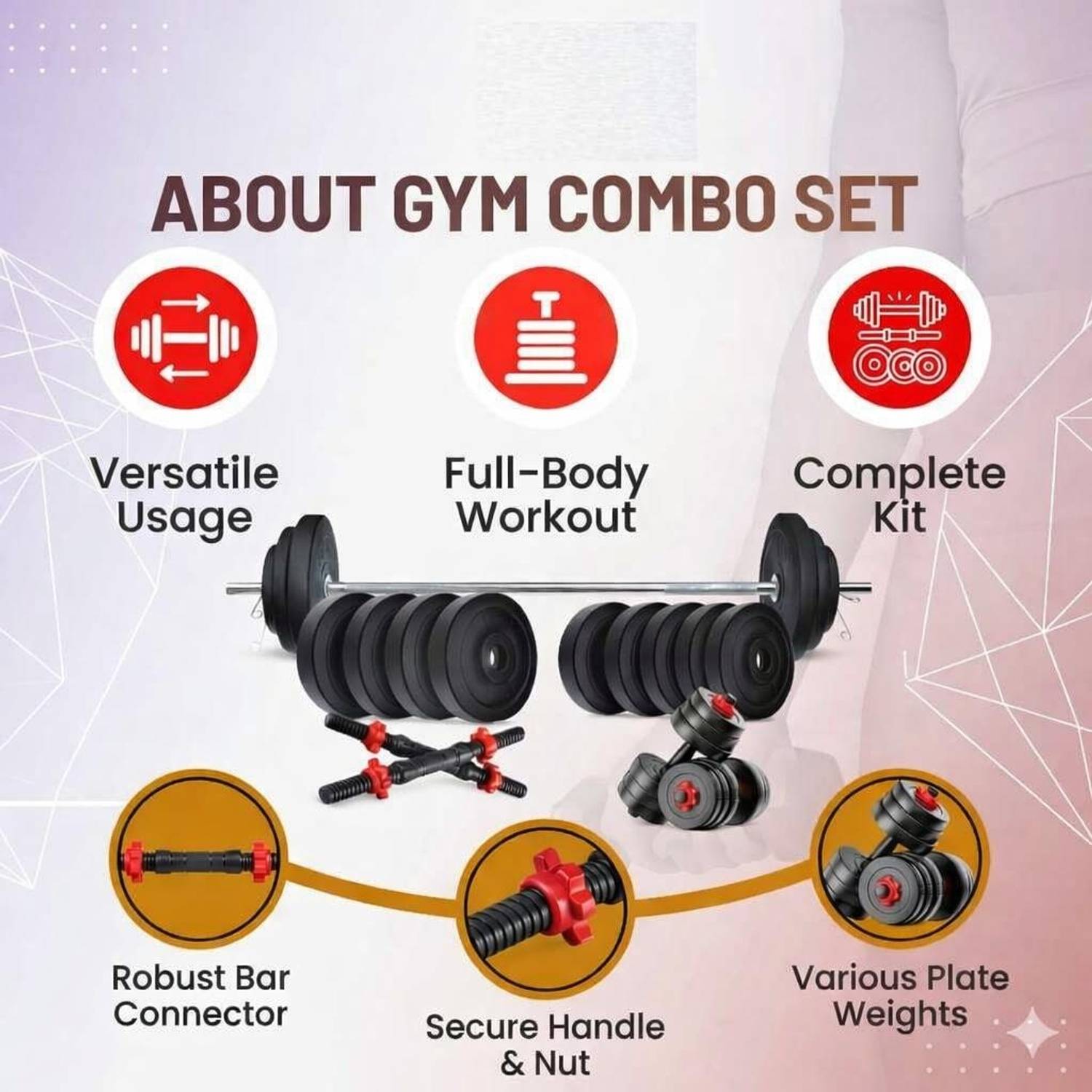 Rihaanfit 20KG Dumbbell Kit - Image 2