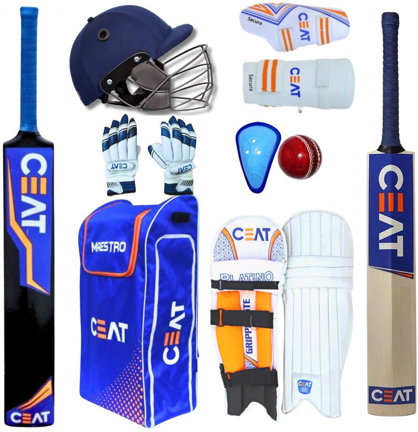 Image of HRSGS Sports CEAT hitman edition full size cricket kit Cricket Kit