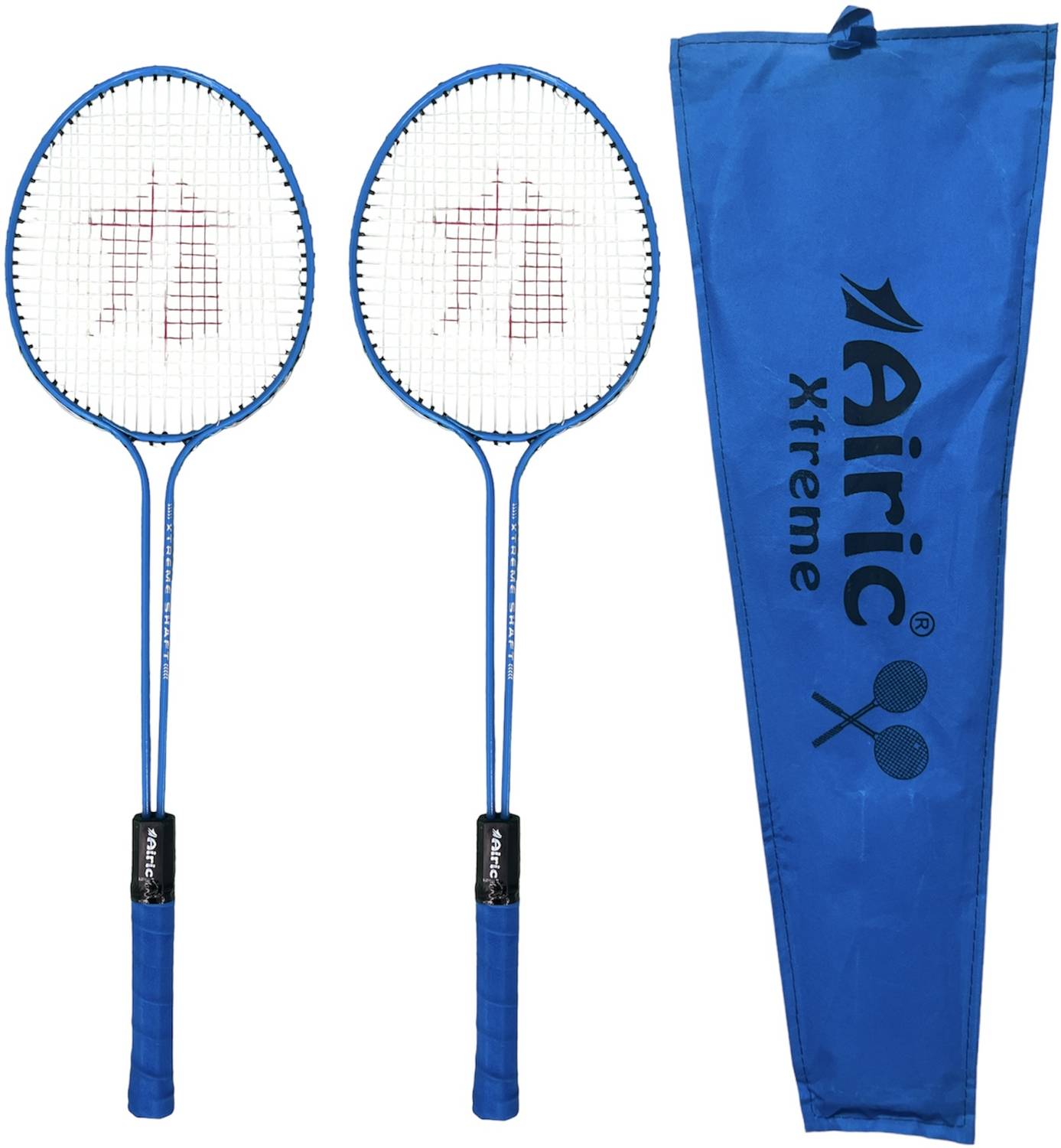 Airic Xtreme Double Shaft Badminton Set with cover for leisure purpose Badminton Kit