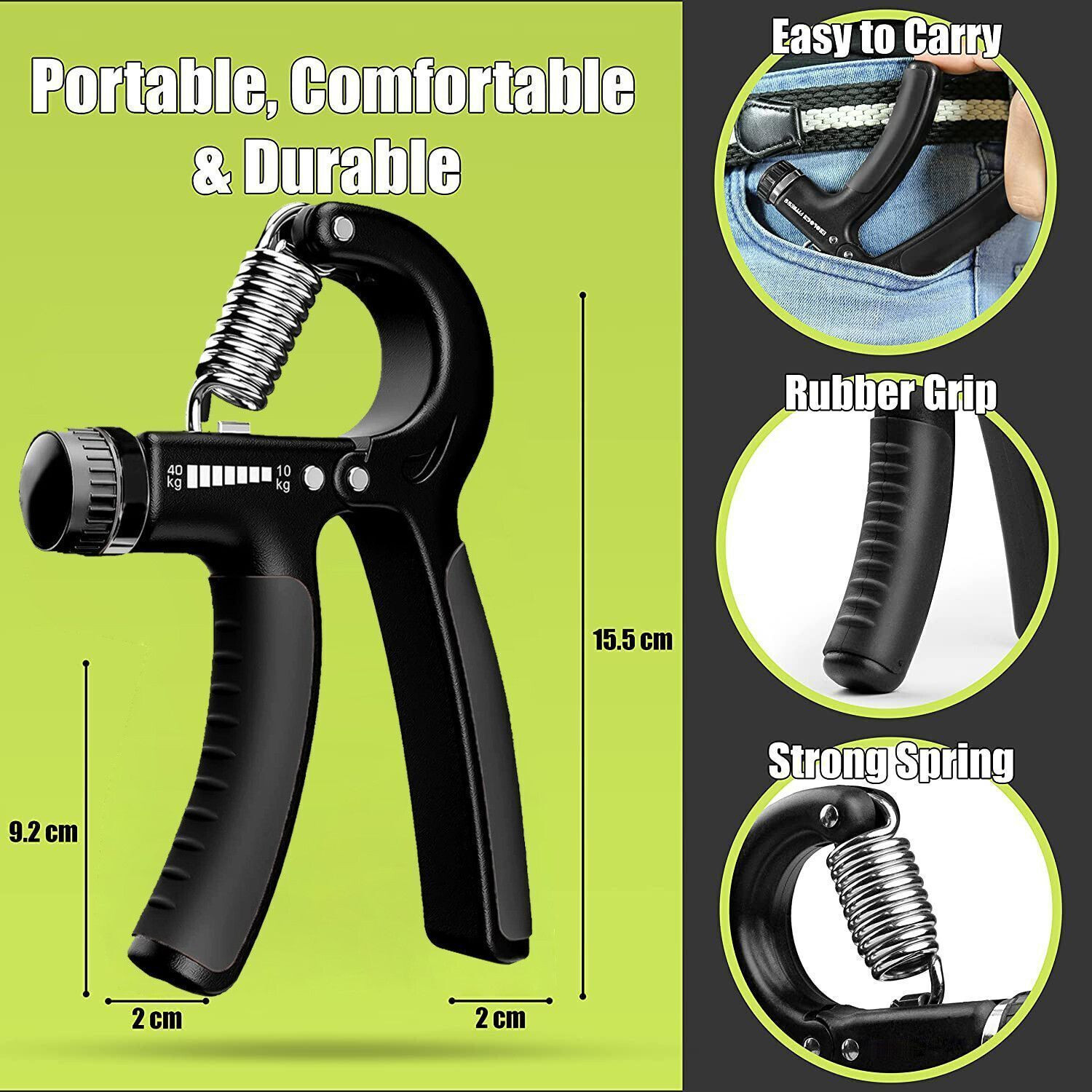 Image of COOL INDIANS HOT SALE HAND GRIP EXERCISER /STRENGTHENER FOR MEN & WOMEN Fitness Accessory Kit Kit