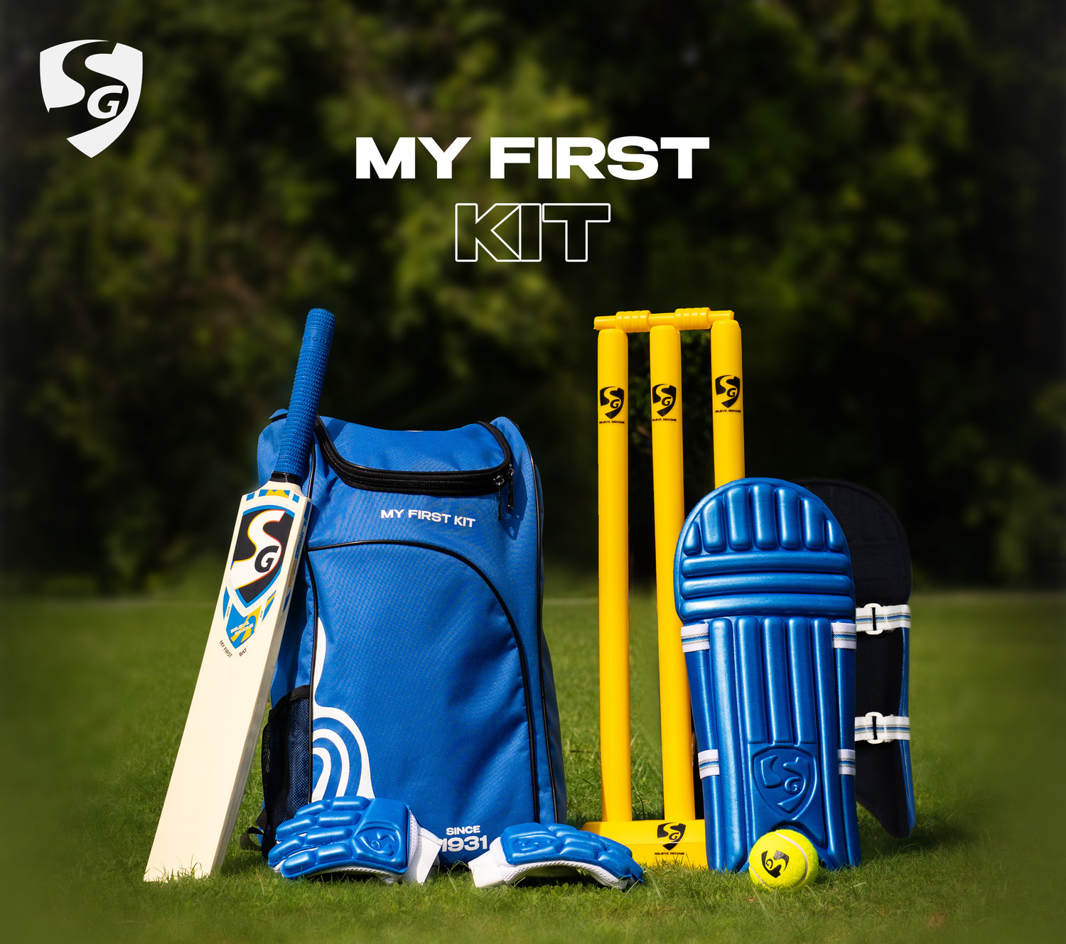 Image of SG My First Cricket Kit Set for Kids (Ages 6-8) Cricket Kit