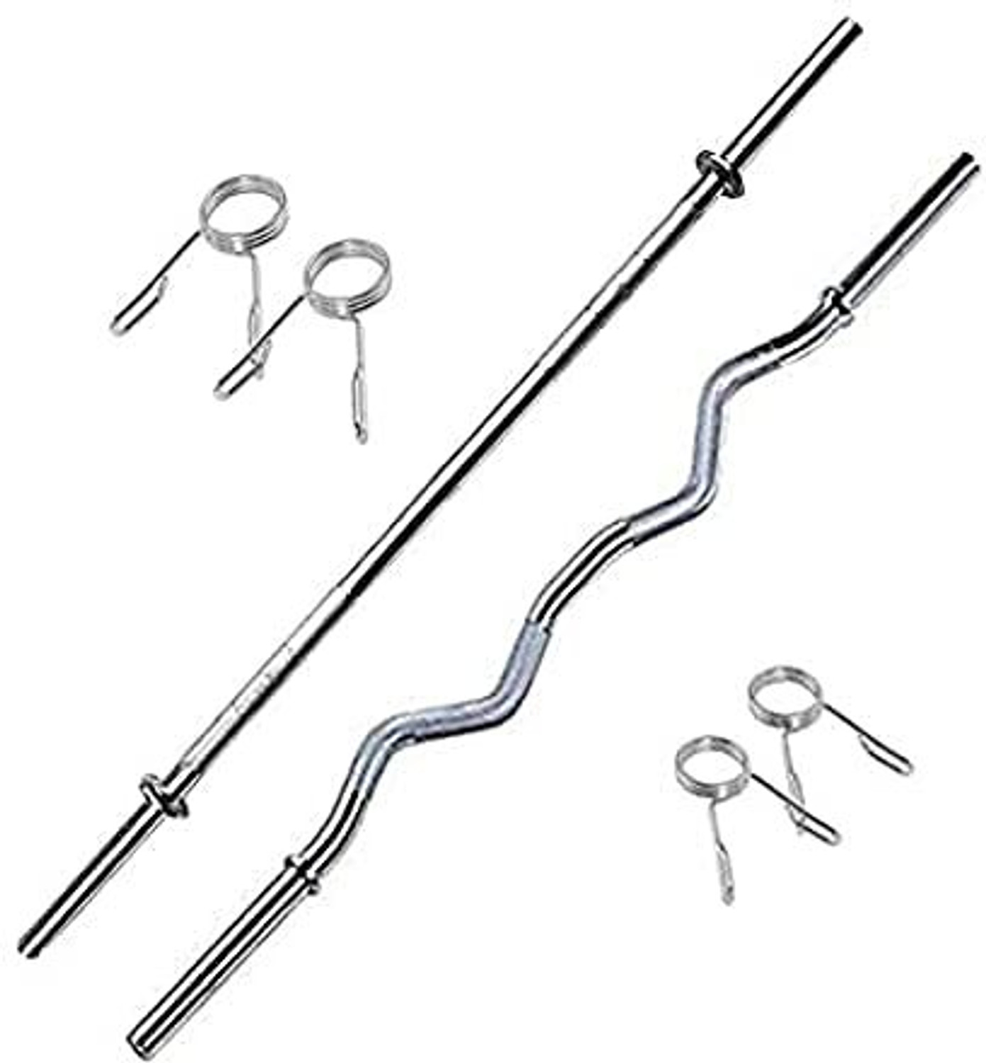 Image of STARX 40 kg PVC GYM KIT WITH 3FT CURL, 3FT STRAIGHT ROD AND ACCESSORIES Home Gym Combo