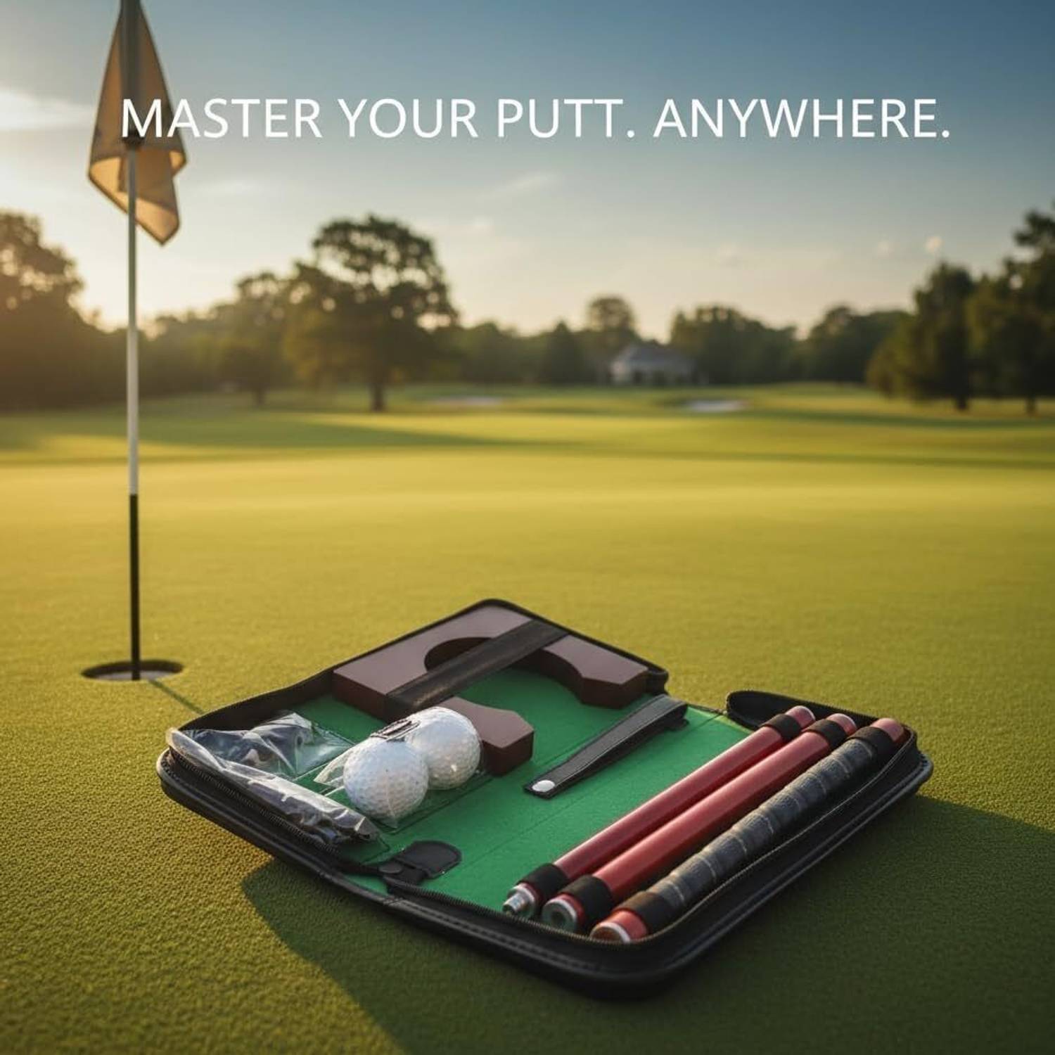 MOVEX Morex Golf Putter Set Kit – Indoor Practice Set with Ball