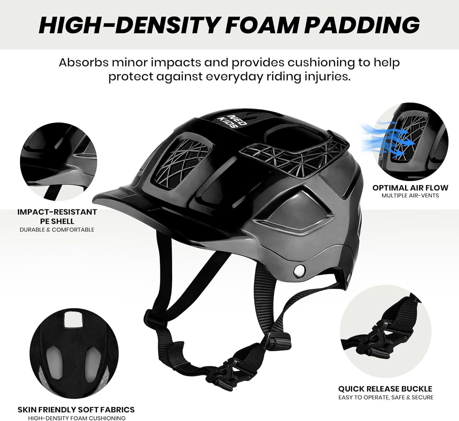 Image of Jaspo Neo Kids Protective Set|Knee,Elbow & Wrist Guard|Skating-Skateboarding Kit-M Skating Kit