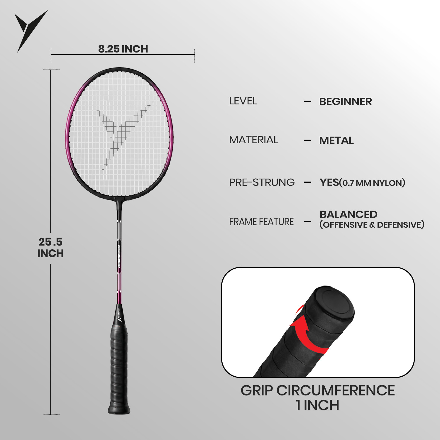 Image of Jaspo Proxcel-1102 Badminton Kit|Lightweight Metal Badminton Racket with Shuttlecocks| Badminton Kit