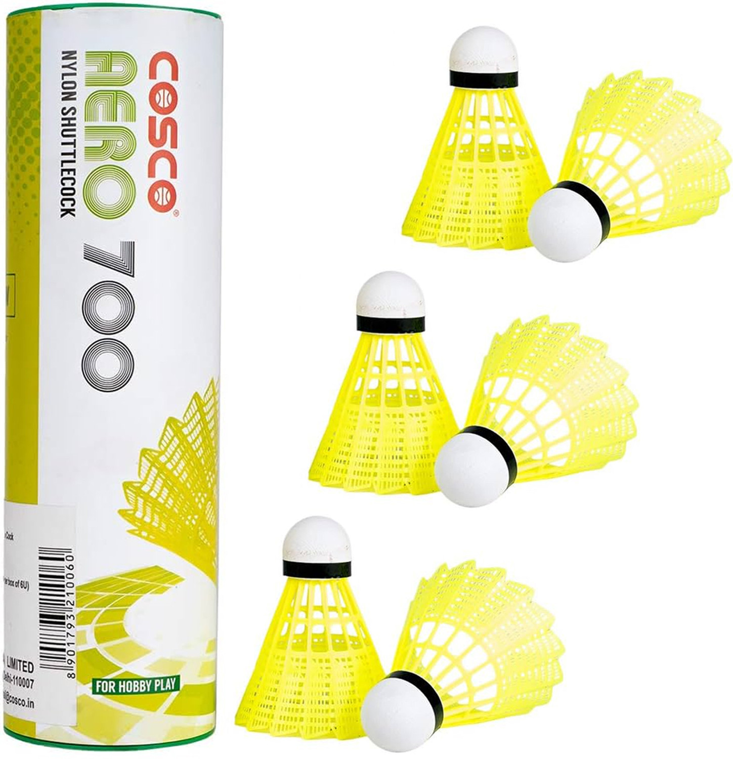 Image of COSCO CB-888 (Pack of 2 Racket) + Aero 700 (Pack of 6 Nylon Shuttle) Badminton Kit