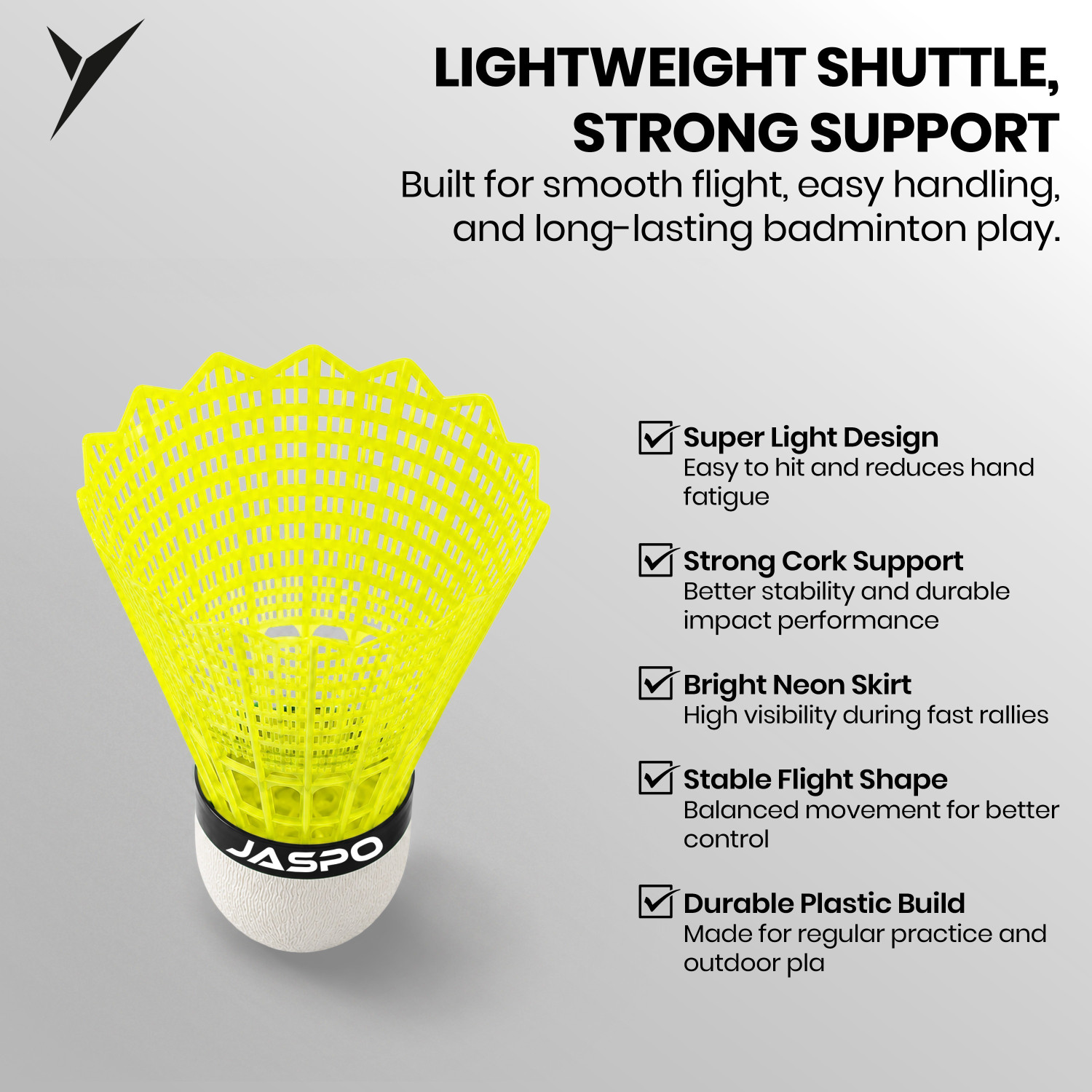 Image of Jaspo Kidzy Steel Badminton Racquet Set with 6pc.Nylon Shuttlecock. Badminton Kit