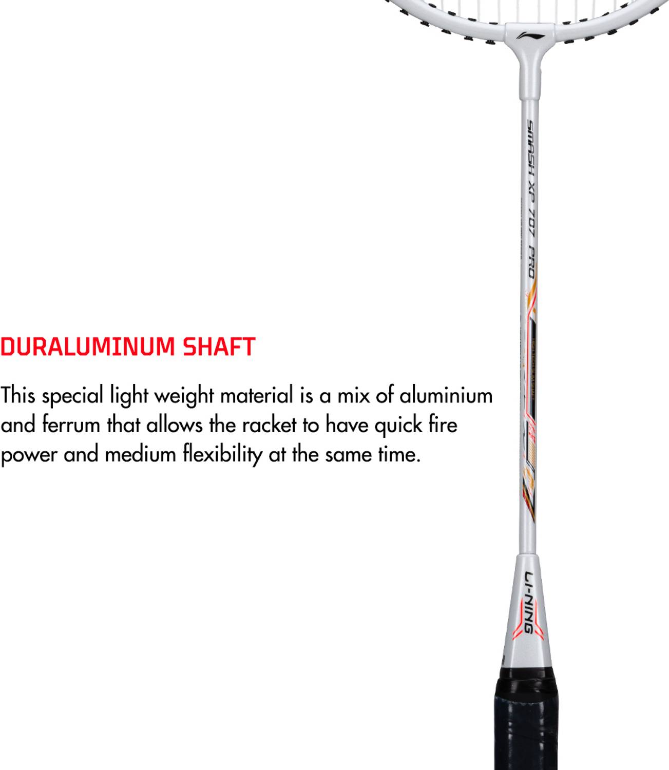 LI-NING Smash XP-707 Pro Multicolor Badminton Racquet - Image 3