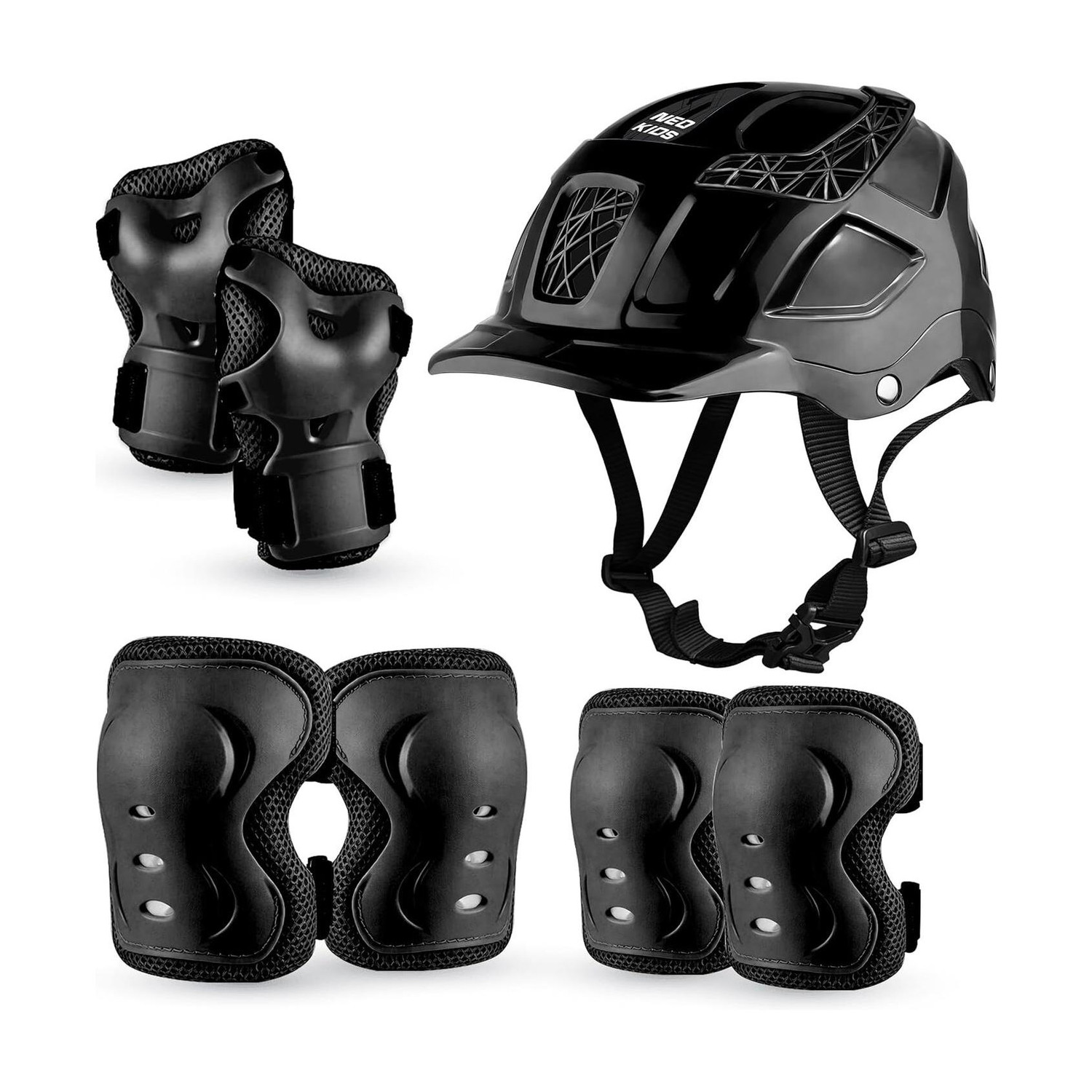 Image of Jaspo Neo Kids Protective Set|Knee,Elbow & Wrist Guard|Skating-Skateboarding Kit-M Skating Kit