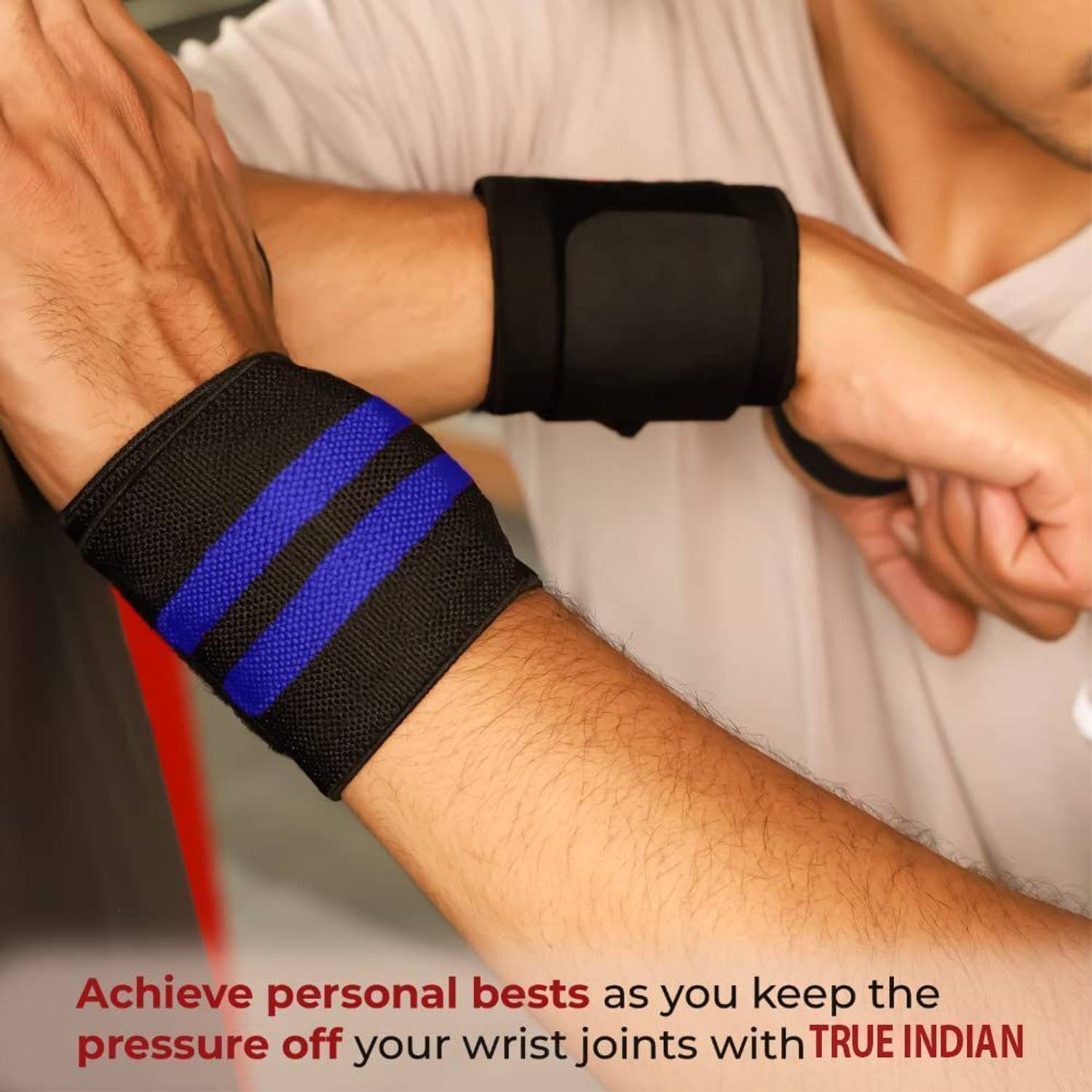 TRUE INDIAN Gym Shaker with Wrist Band and Gripper - Image 3