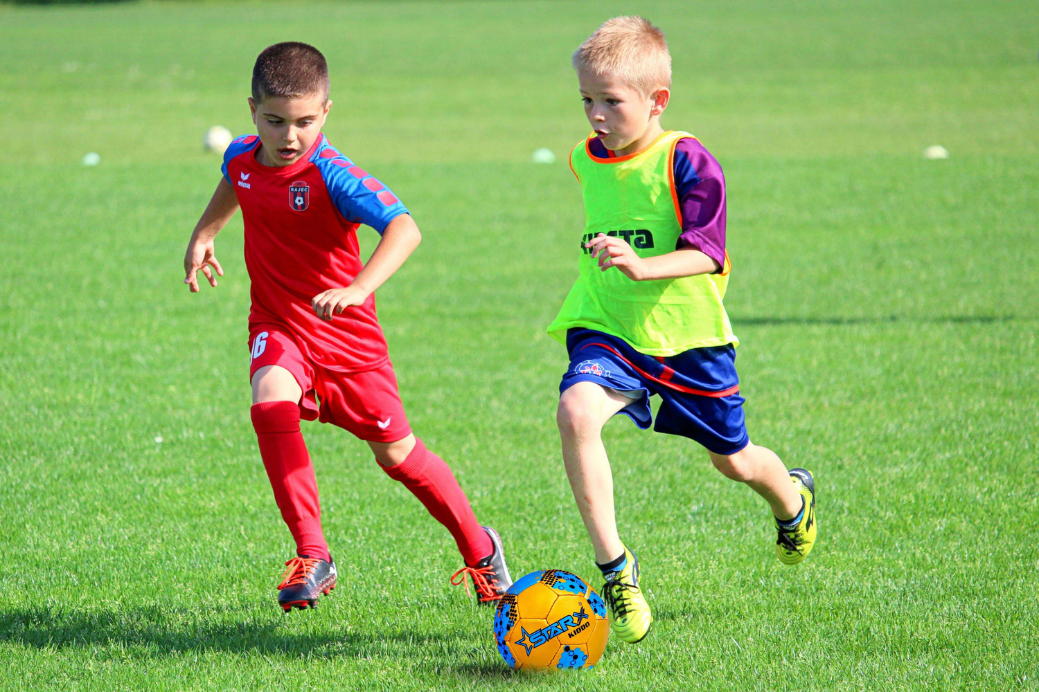 Image of STARX Kiddo Sports Kit Combo For 3 to7 Year Kids, Football, Badminton Kit, Plastic Bat Cricket Kit