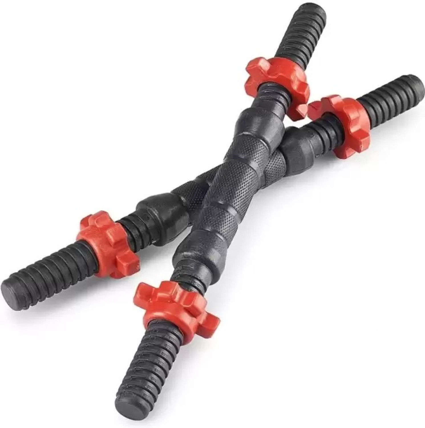 Image of BELLATRIX X PVC 30KG Gym Weight Kit with Dumbbell Rod Black Weight Plate Fitness Accessory Kit Kit