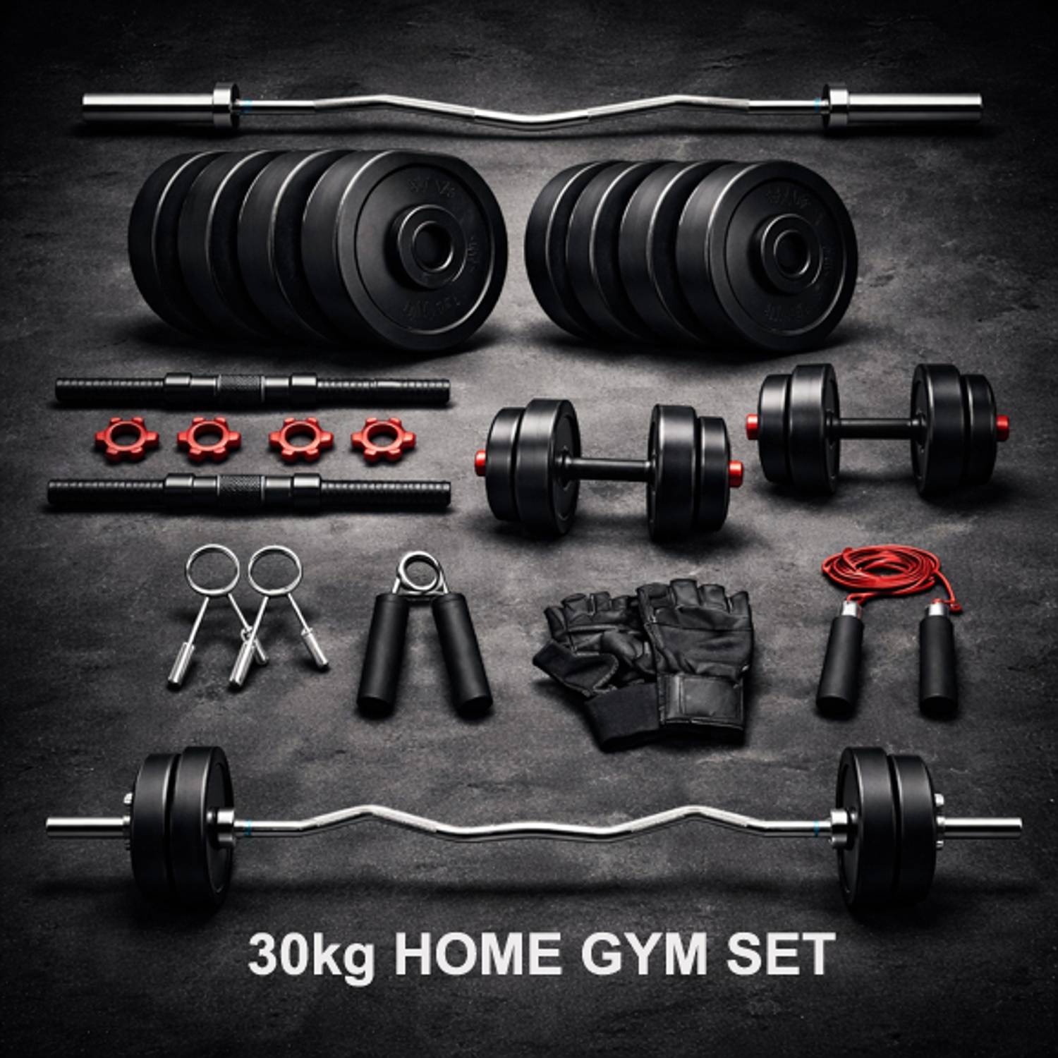 DCS Pro 30 kg Home Dumbbell Kit - Image 1