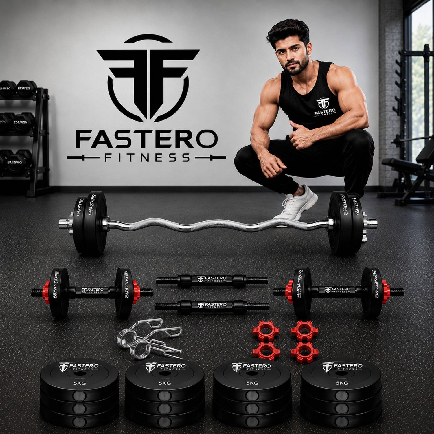 FASTERO 30 kg Home Gym Combo - Image 1