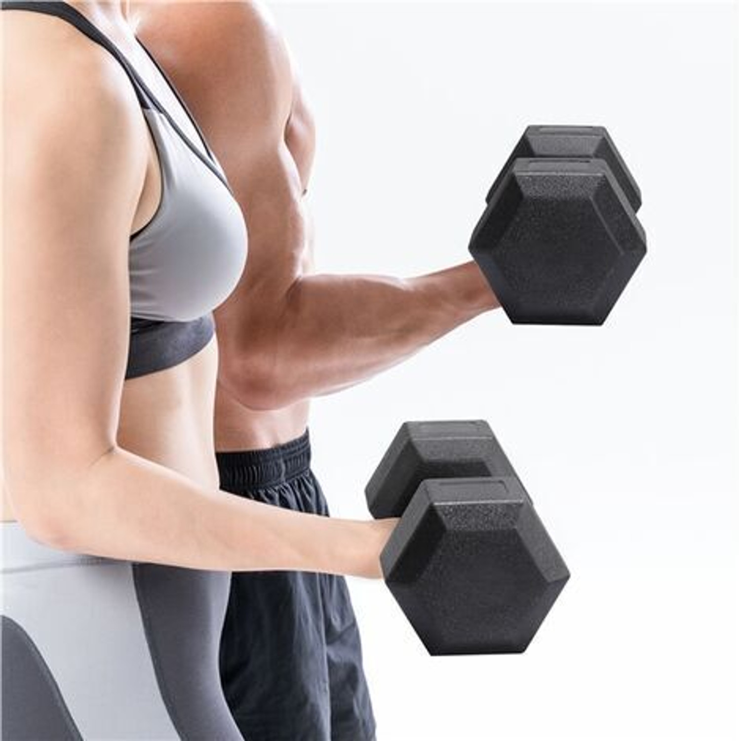 Image of L'AVENIR FITNESS PVC Dumbbell Set + Hand Grip -Best for Home Exercise -Economical Price Fitness Accessory Kit Kit