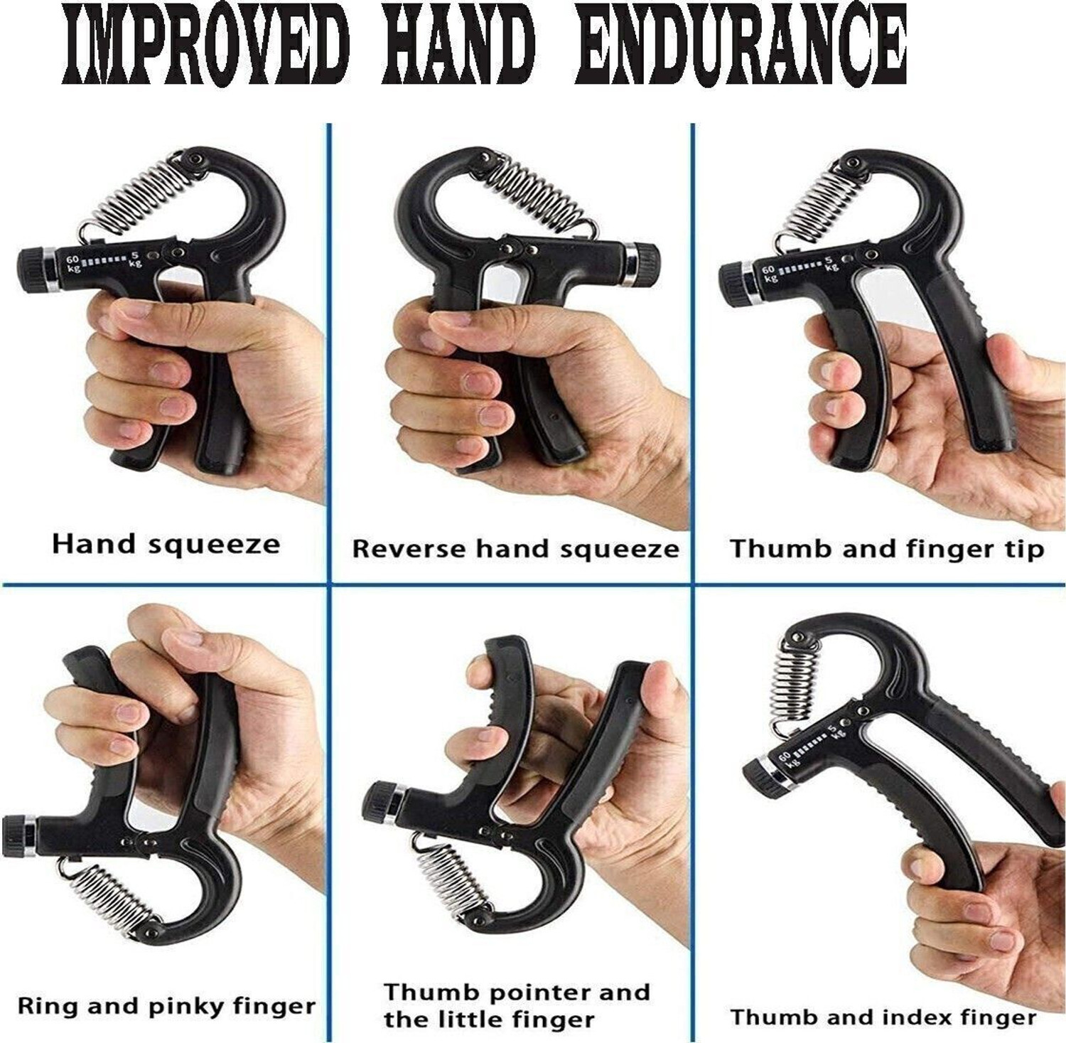 Image of COOL INDIANS HOT SALE HAND GRIP EXERCISER /STRENGTHENER FOR MEN & WOMEN Fitness Accessory Kit Kit