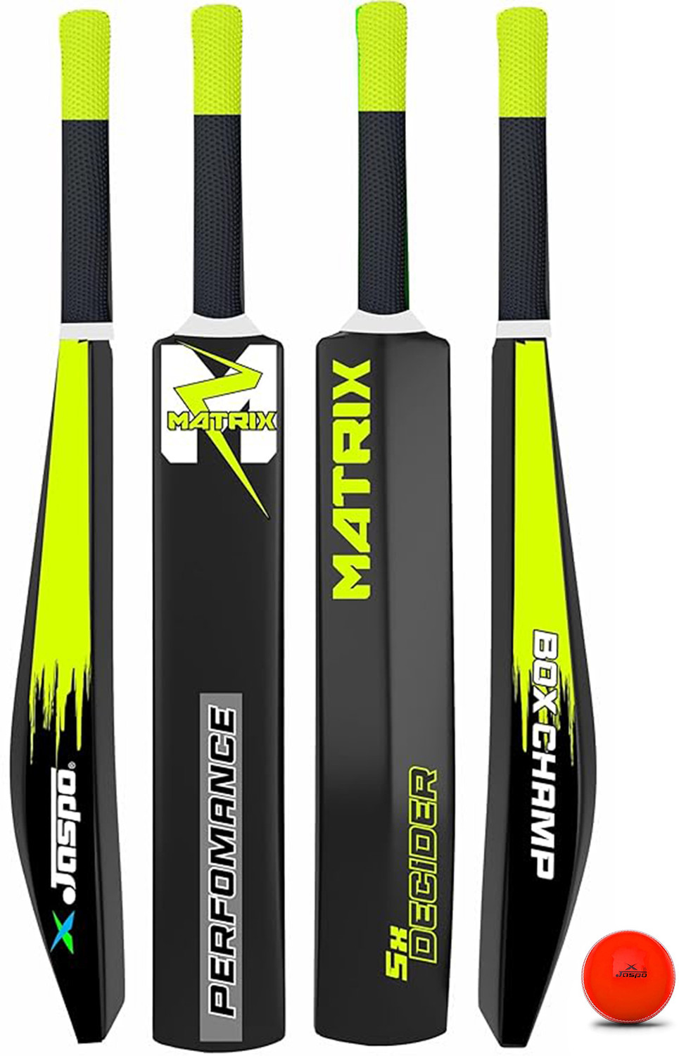 Jaspo Matrix Plastic Cricket Bat with Ball For every age group Cricket ...