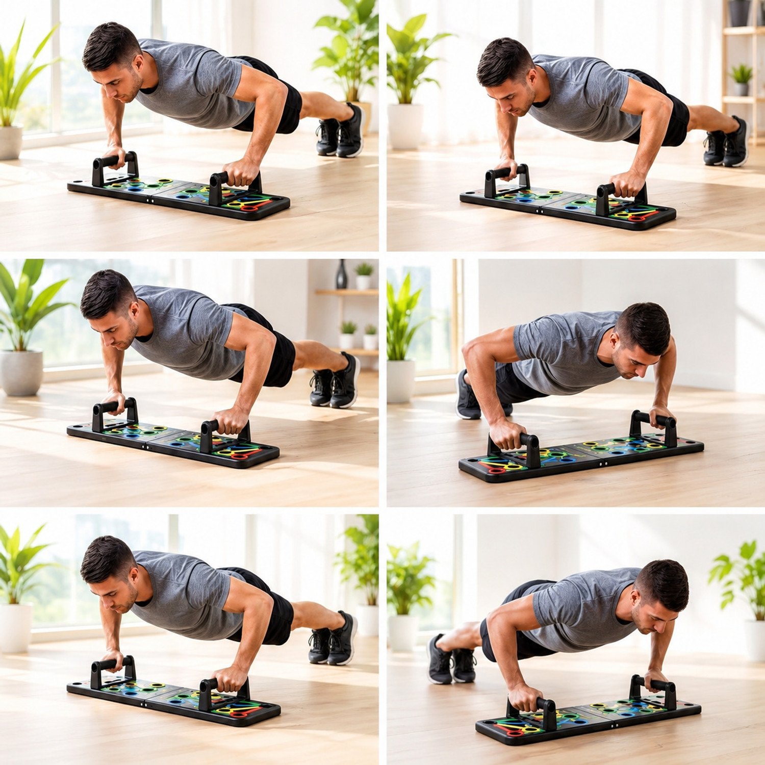 Image of QUICK FIT Foldable PushUp Stands Board Fitness,Workout Equipment for Home Gym, Men & Women Fitness Accessory Kit Kit