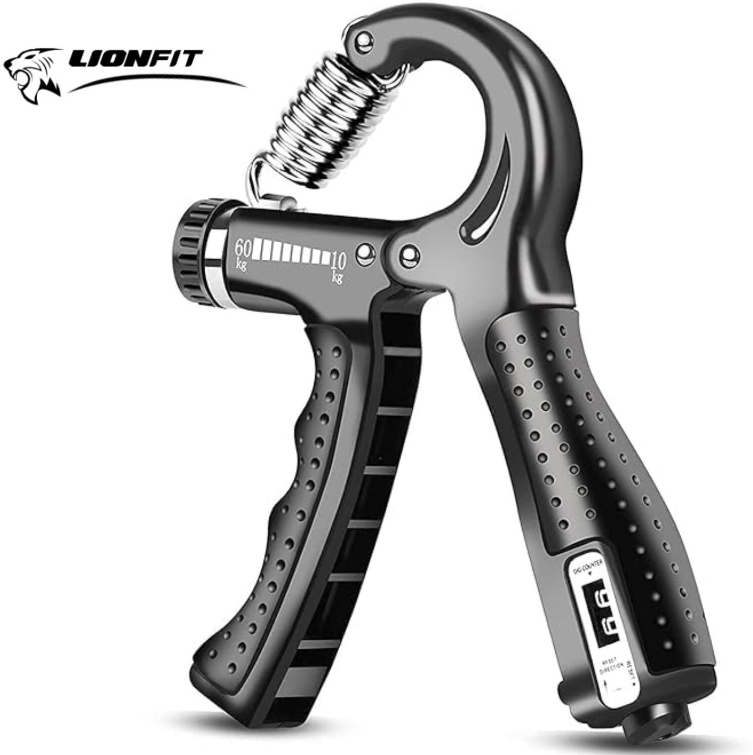 Image of LIONFIT Adjustable Hand Gripper with Counter 5 Kg to 60 kg Hand Grip /Fitness Grip