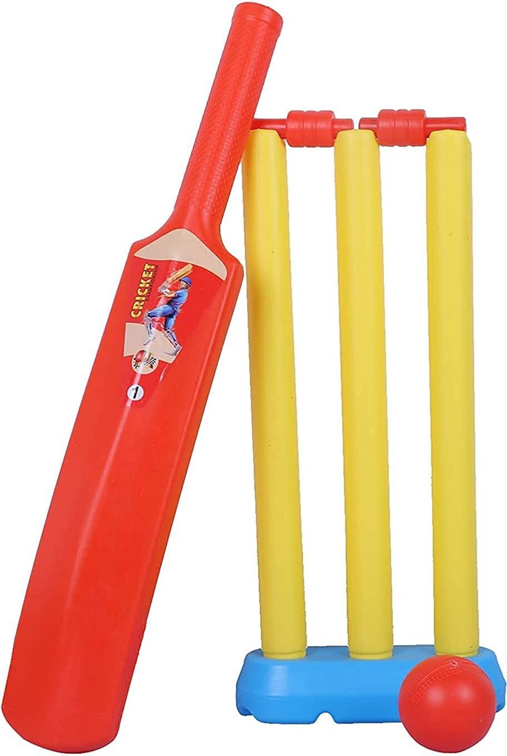 Househend Plastic Kids Bat Ball Cricket Kit Set Pack of 1 Cricket Kit Cricket Kit