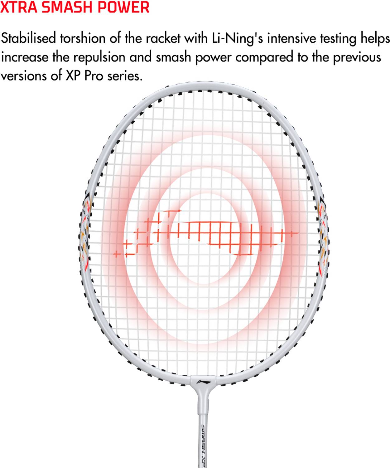 LI-NING Smash XP-707 Pro Multicolor Badminton Racquet - Image 4