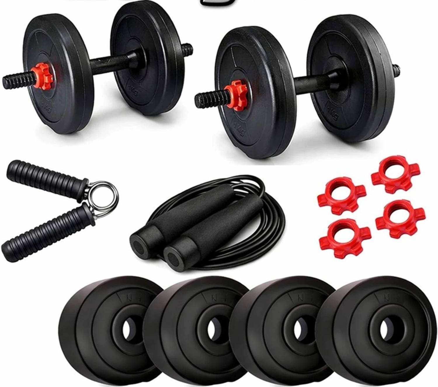 TUCKER PVC Dumbbell 10kg 2.5x4 Plate - Image 1