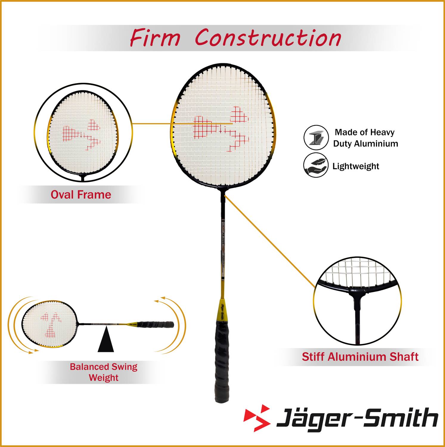 Jager-Smith PB-2000 Combo Badminton Kit - Image 2