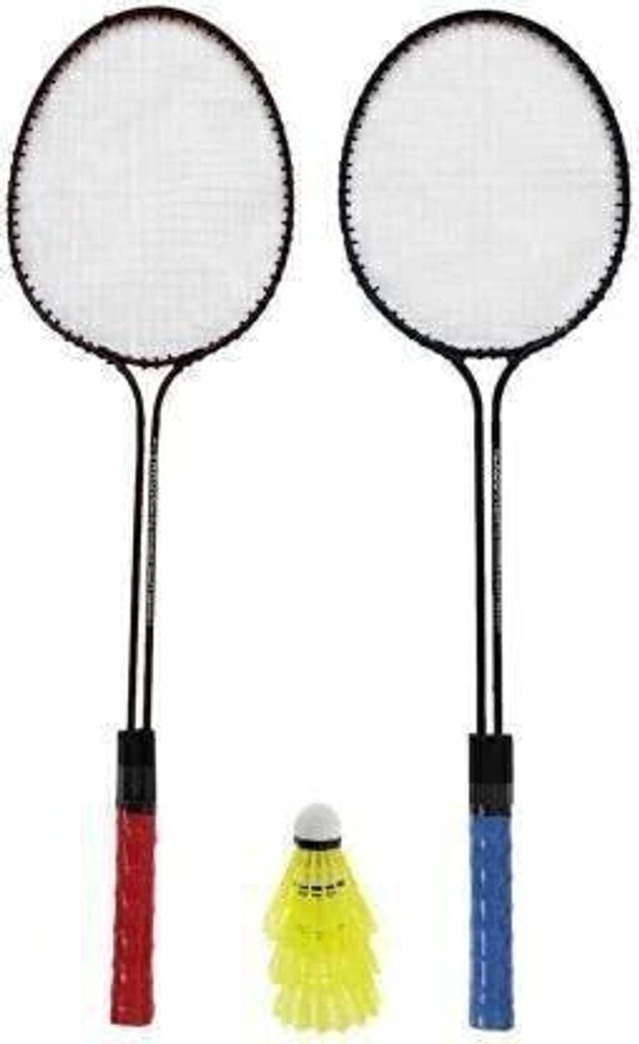 Image of Shamsons SHAM SONS Double Shaft Set Of 2 P Badminton Racket With 3 P Plastic Shuttle Badminton Kit