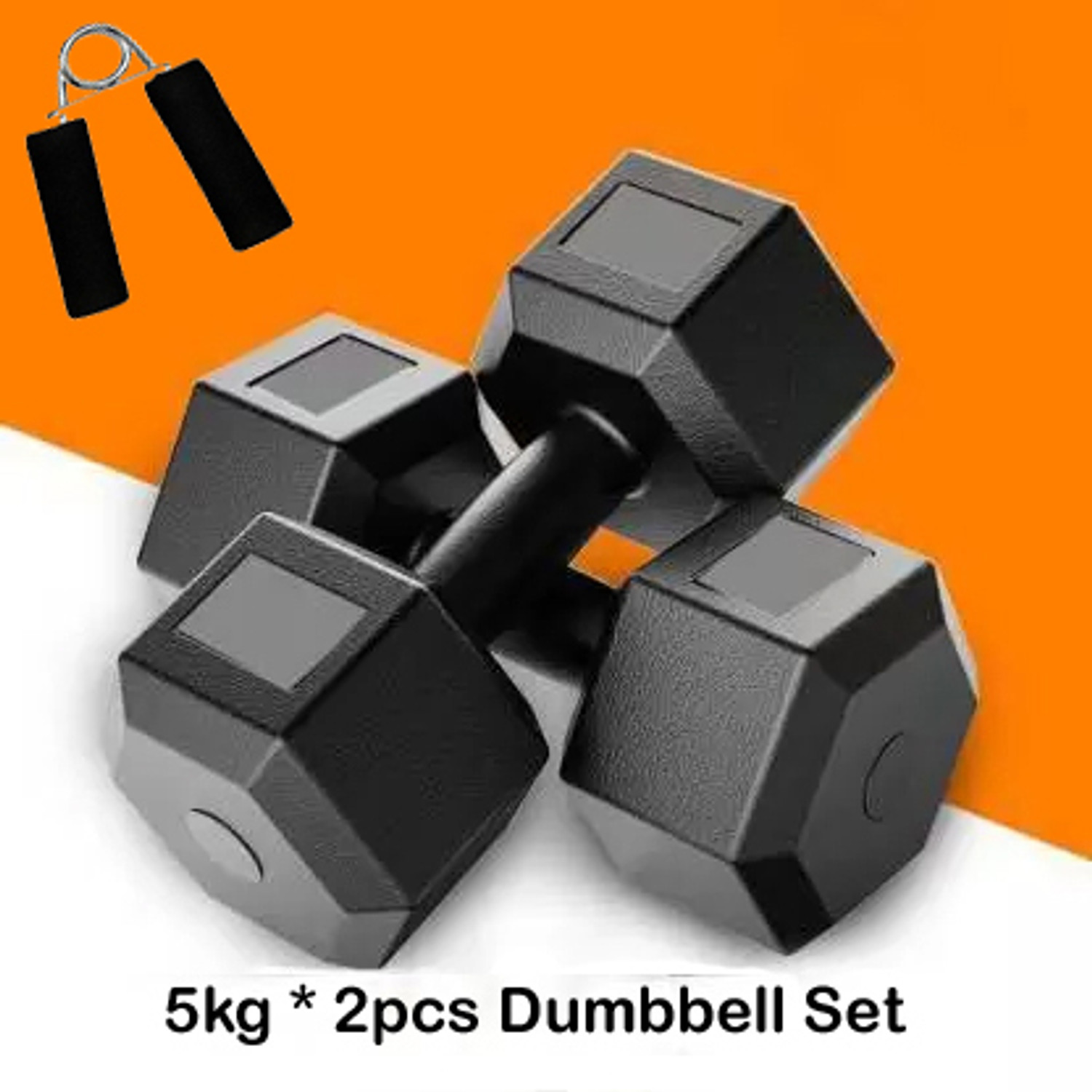 Image of L'AVENIR FITNESS PVC Dumbbell Set + Hand Grip -Best for Home Exercise -Economical Price Fitness Accessory Kit Kit