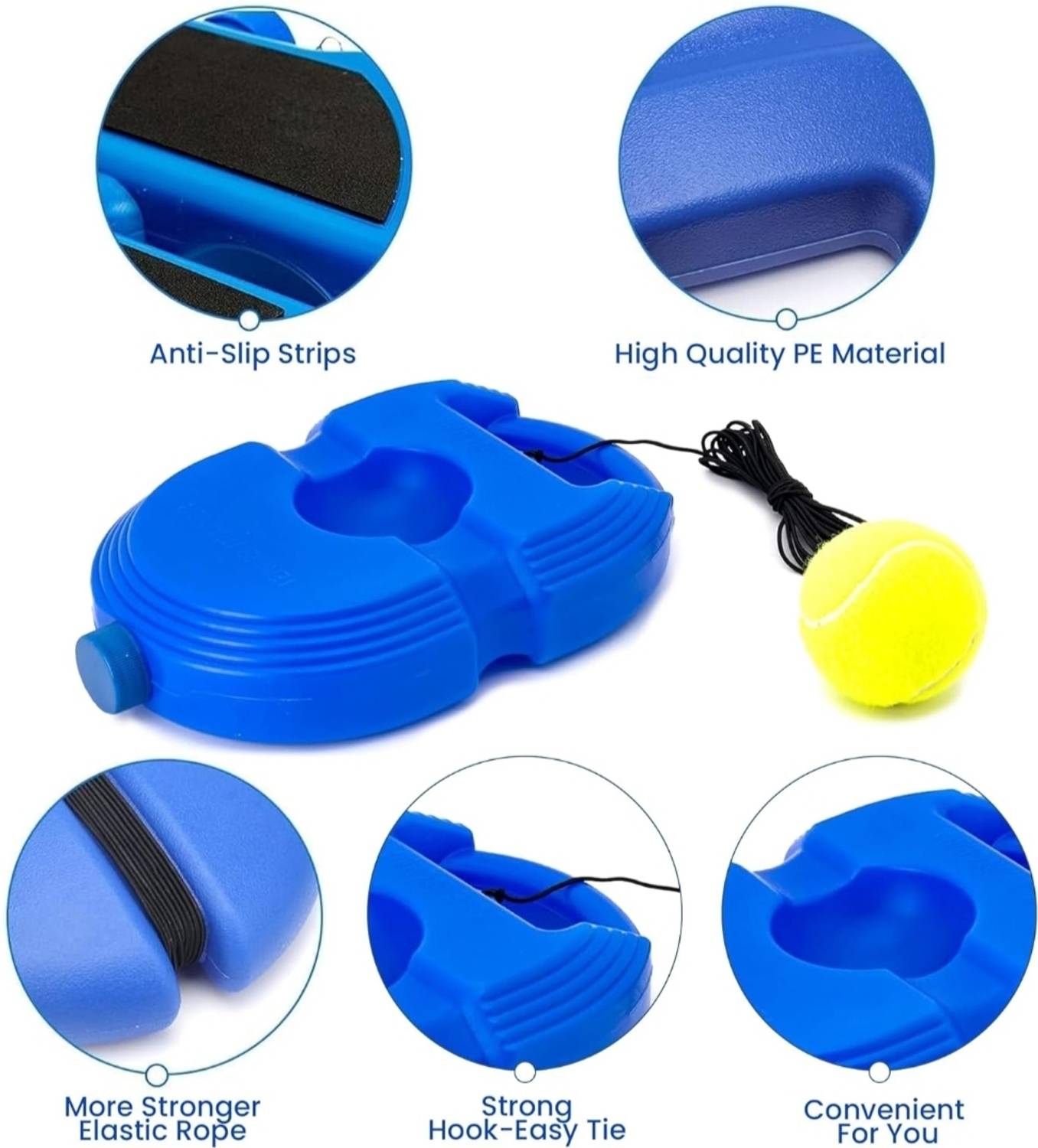 RBEE Tennis Trainer Rebound Balls with Rope - Image 4