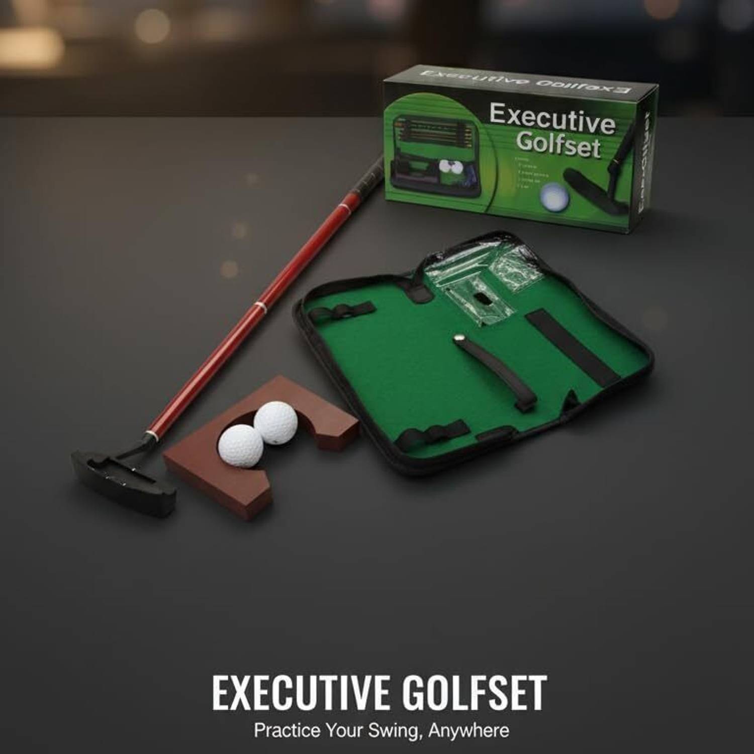 MOVEX Morex Golf Putter Set Kit – Indoor Practice Set with Ball