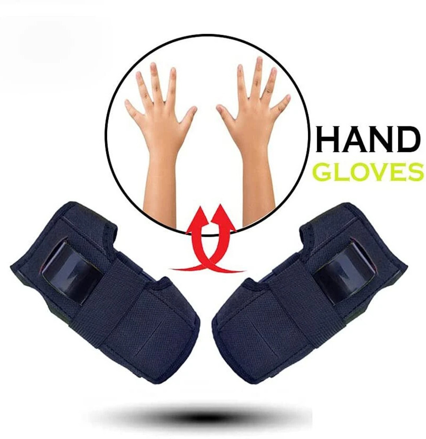 Image of fkhbags Skating Protective Kit Cycling Safety Kit for Kids Set of 7pcs Skating Guard Cycling Kit