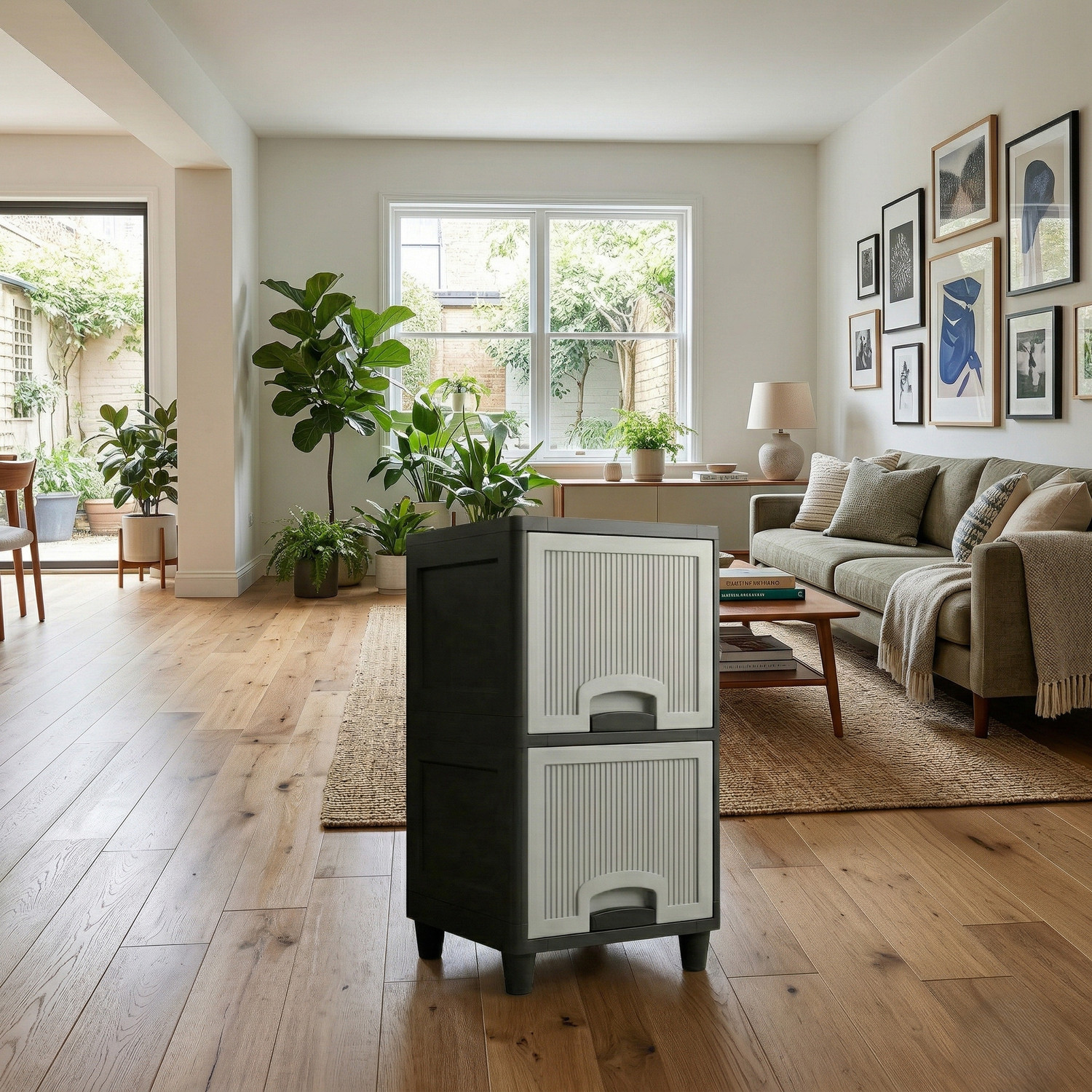 Image of ZUDAZ Multi-Layer Storage Cabinet Plastic Kitchen Cabinet