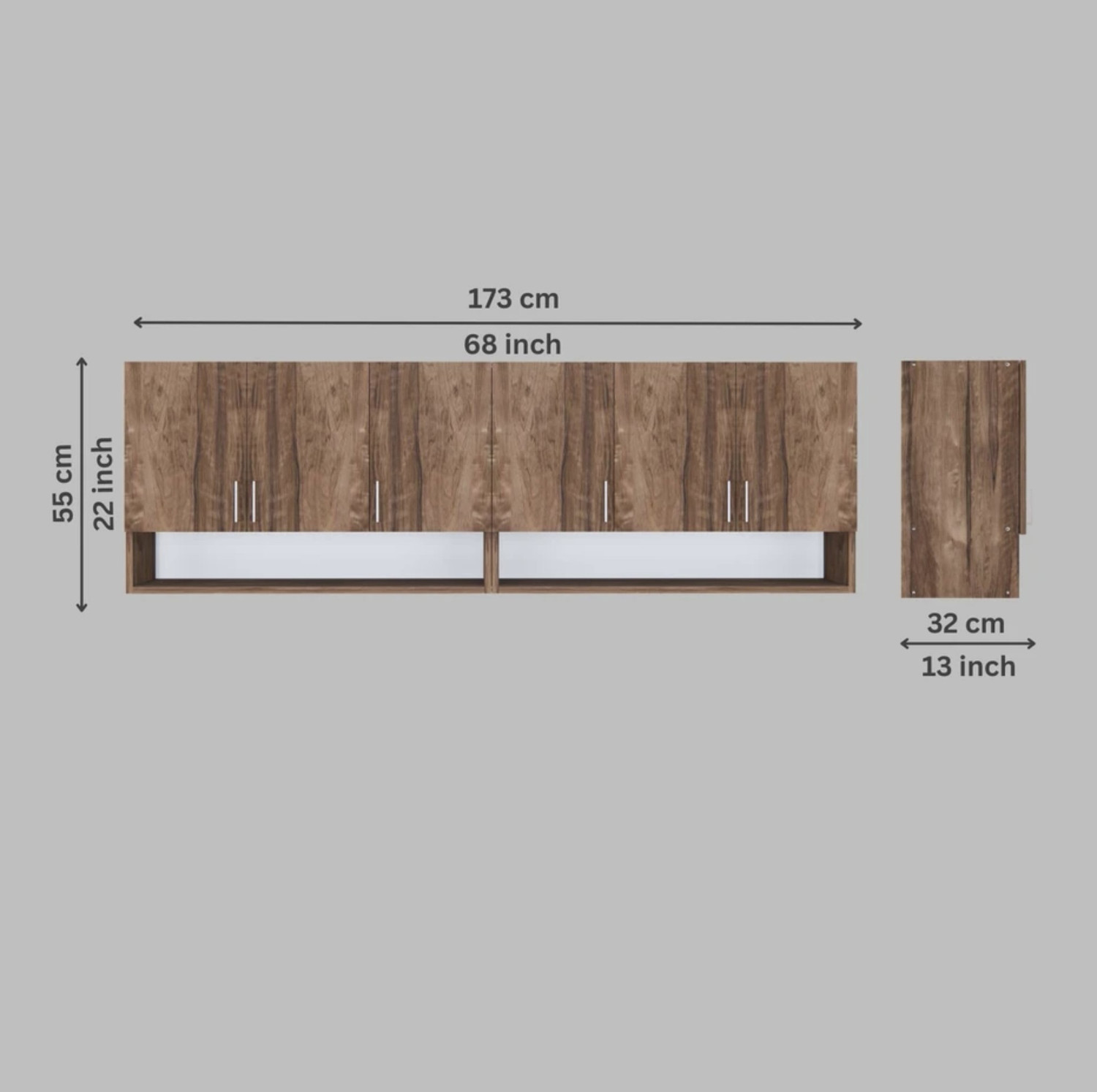 Image of DST CRAFT Engineered Wood Kitchen Cabinet (Finish Color - Shesham, DIY(Do-It-Yourself))