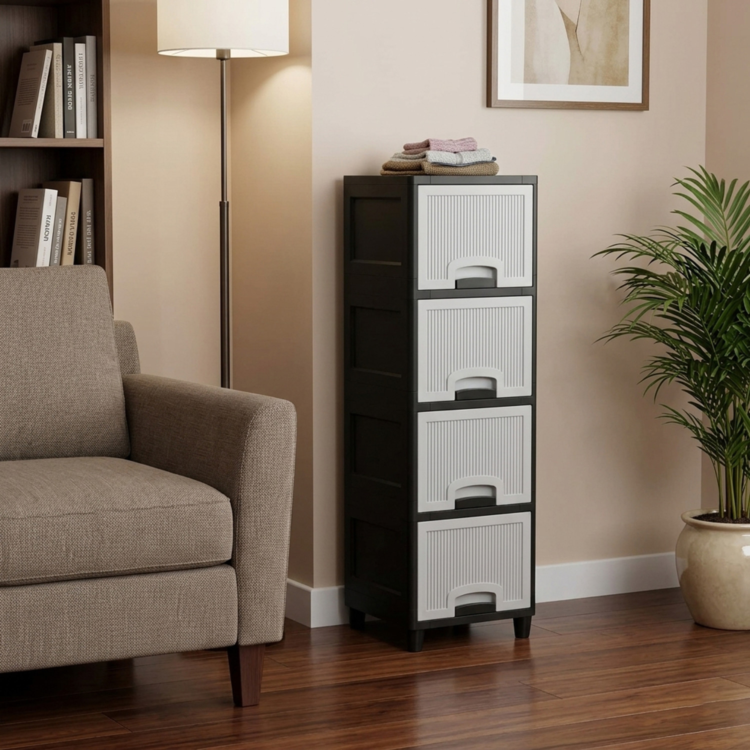 Image of MAXTID Multi Layer storage drawer Used in Kitchen for varous item Stored Plastic Kitchen Cabinet