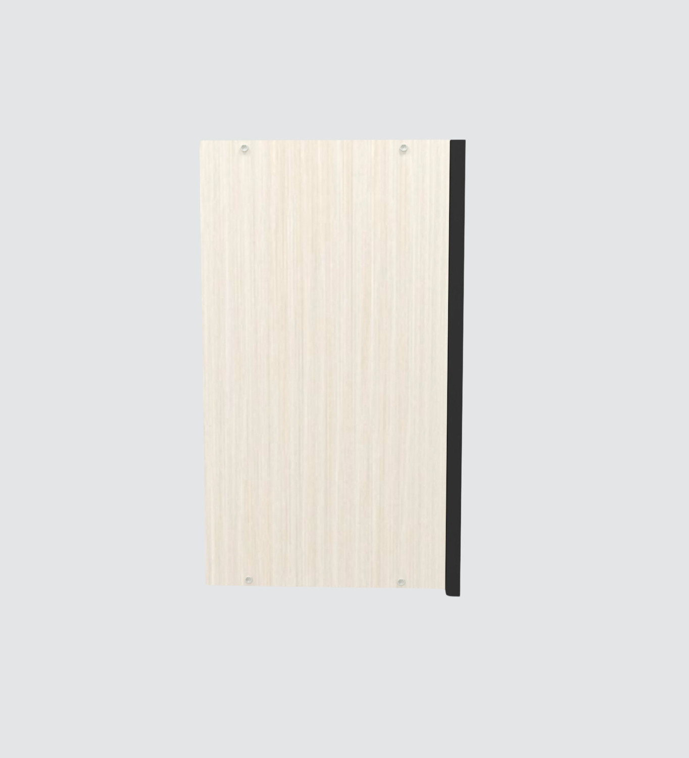 Image of SPECIALITY PANELS Black Profile 3 Door Grey Tinted Glass handless Shutter Free assembly by Brand Engineered Wood Crockery Cabinet