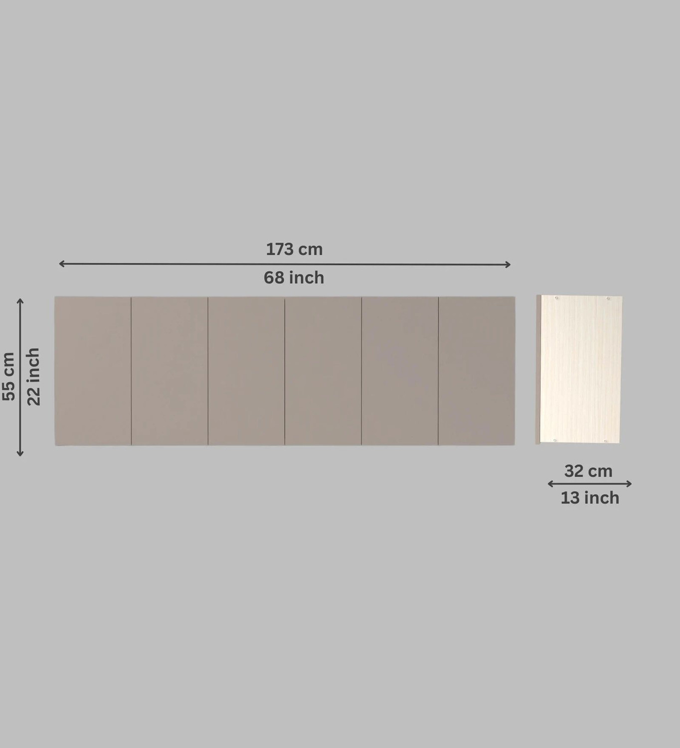 Image of SPECIALITY PANELS 6 Door Mirror Glossy triple layered handless shutter Free assembly by Brand Engineered Wood Crockery Cabinet
